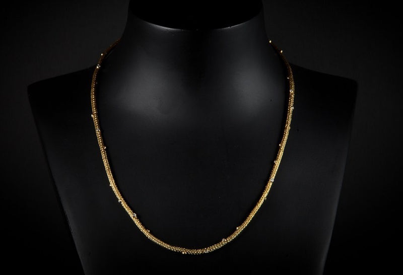 Gold Plated Sterling Silver Handcrafted Natalli Chain Necklace