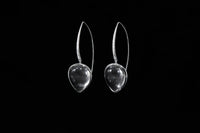 Sterling Silver Handcrafted Crystal Petal Earring