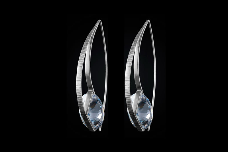 Sterling Silver Handcrafted Zahara Pod Earring
